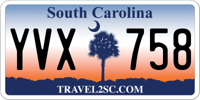 SC license plate YVX758