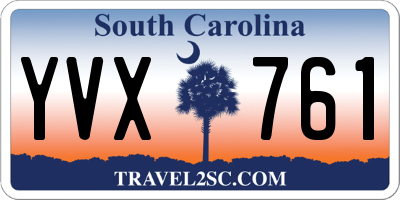 SC license plate YVX761