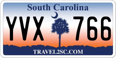 SC license plate YVX766