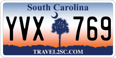 SC license plate YVX769