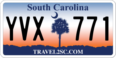 SC license plate YVX771