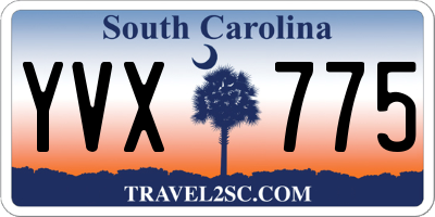 SC license plate YVX775