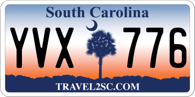 SC license plate YVX776