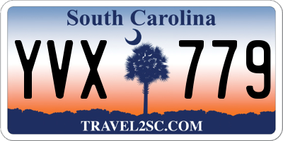 SC license plate YVX779