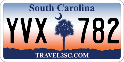 SC license plate YVX782