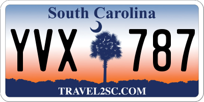 SC license plate YVX787