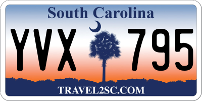 SC license plate YVX795