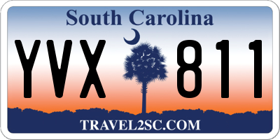 SC license plate YVX811