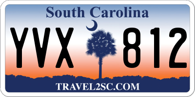 SC license plate YVX812