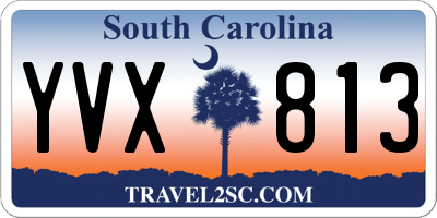 SC license plate YVX813