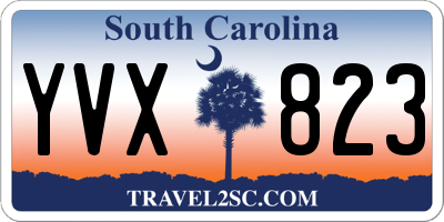 SC license plate YVX823