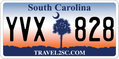 SC license plate YVX828