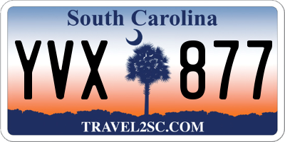 SC license plate YVX877
