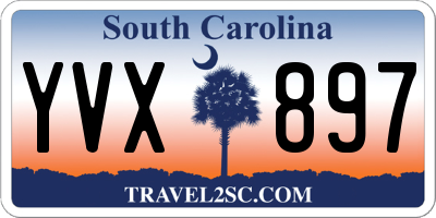 SC license plate YVX897