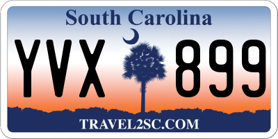 SC license plate YVX899