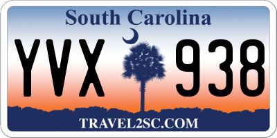 SC license plate YVX938