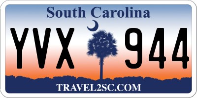 SC license plate YVX944