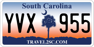 SC license plate YVX955