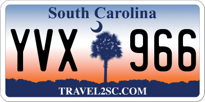 SC license plate YVX966