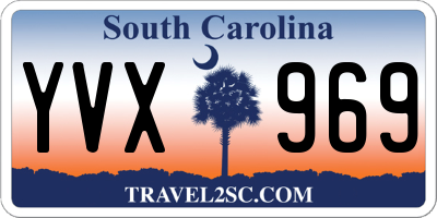 SC license plate YVX969