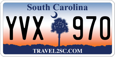 SC license plate YVX970