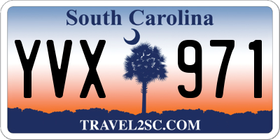 SC license plate YVX971