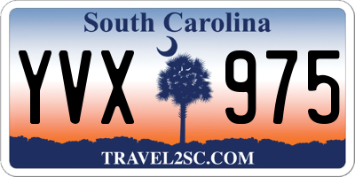 SC license plate YVX975