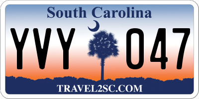 SC license plate YVY047