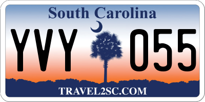 SC license plate YVY055