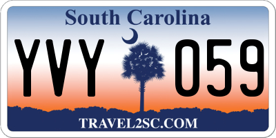 SC license plate YVY059