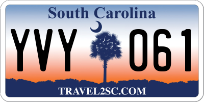SC license plate YVY061