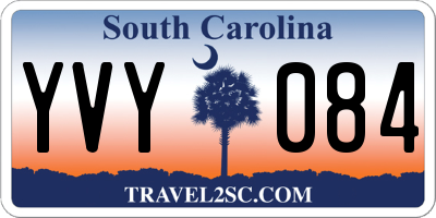SC license plate YVY084