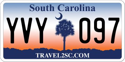 SC license plate YVY097