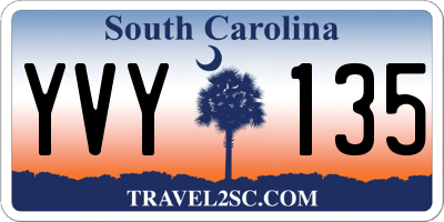 SC license plate YVY135