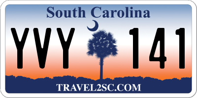 SC license plate YVY141