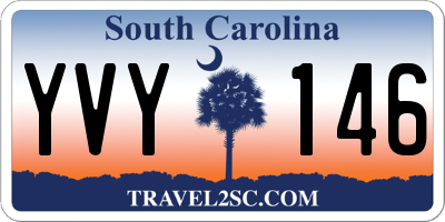 SC license plate YVY146