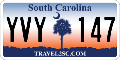 SC license plate YVY147