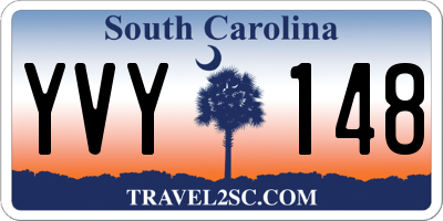 SC license plate YVY148
