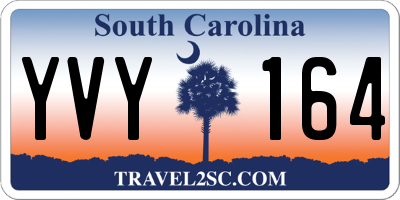 SC license plate YVY164