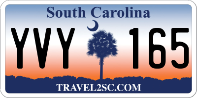 SC license plate YVY165