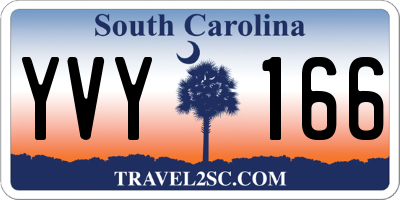 SC license plate YVY166