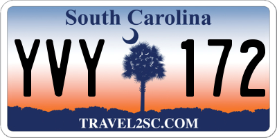 SC license plate YVY172