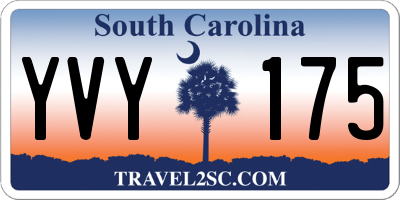 SC license plate YVY175