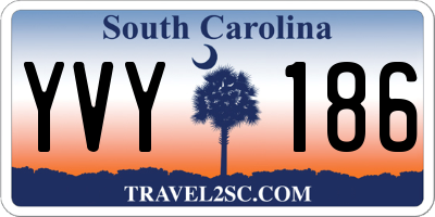 SC license plate YVY186