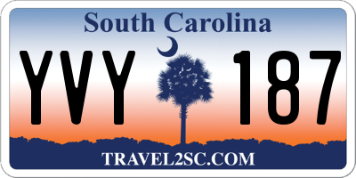 SC license plate YVY187