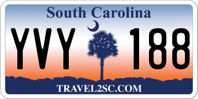 SC license plate YVY188
