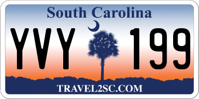 SC license plate YVY199