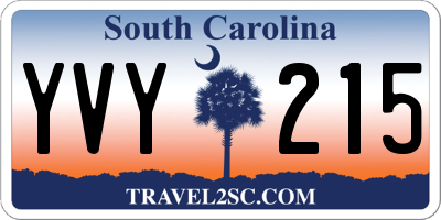 SC license plate YVY215