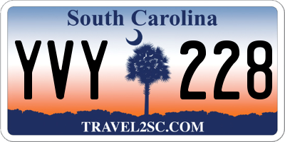 SC license plate YVY228