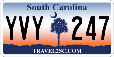 SC license plate YVY247